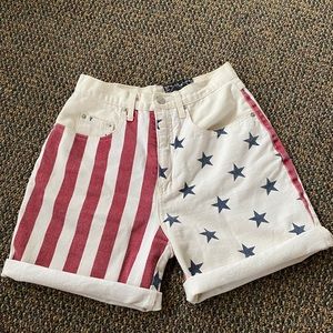 Vintage high waisted denim shorts